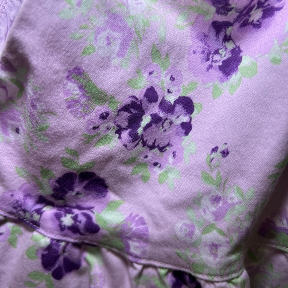 Janie and Jack Purple and Green Baby Girl Floral Peplum Top Size 6-12 Mo… - Picture 5 of 5